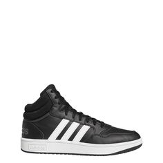 Кеды мужские Adidas Hoops 3.0 Mid Lifestyle черные 44 EU