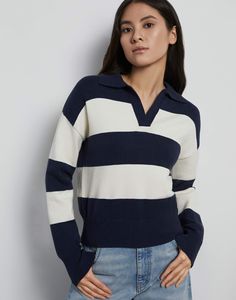Пуловер женский Gloria Jeans GSW006410 синий L (48-50)