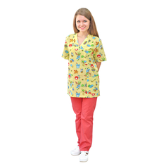 Рубашка медицинская женская IVUNIFORMA Хирург желтая 56-58 RU
