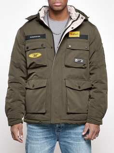 Зимняя куртка мужская AD88905 хаки M No Brand