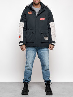 Зимняя куртка мужская AD88906 синяя XL No Brand