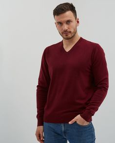 Пуловер мужской MANAFOFF 8106 красный XL