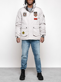 Зимняя куртка мужская AD88917 серая XL No Brand