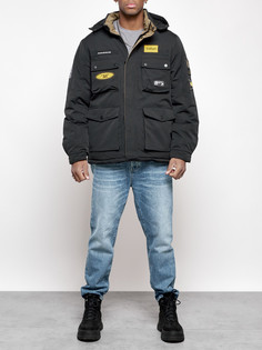 Зимняя куртка мужская AD88905 черная 3XL No Brand