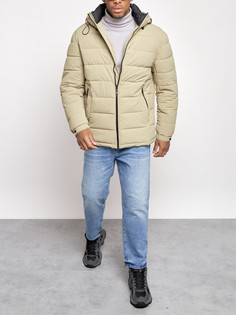 Зимняя куртка мужская AD8357 зеленая L No Brand