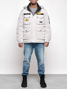 Зимняя куртка мужская AD88905 серая 3XL No Brand