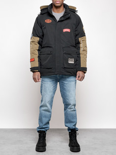Зимняя куртка мужская AD88906 черная XXL No Brand
