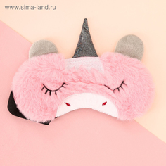 Маска для сна 3294157 розовая No Brand