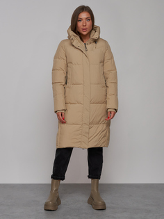 Пальто женское MTFORCE 52328 коричневое XL
