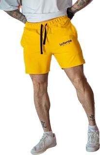 Спортивные шорты мужские INFERNO style Ш-007-001 желтые XL