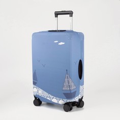 Чехол на чемодан 28", цвет голубой No Brand