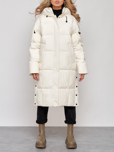 Пальто женское AD52392 бежевое 2XL No Brand