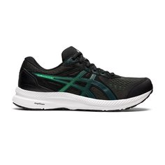 Кроссовки Asics Gel-Contend 8 для мужчин, чёрный и темно зелёный, размер 42,5, 1011B492