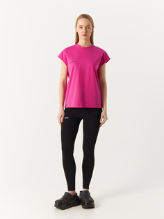 Футболка женская PANGAIA Organic Cotton Cropped Shoulder T-Shirt розовая S