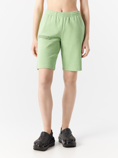 Шорты бермуды женские PANGAIA Lightw. Recycl. Cotton Long Shorts 20FSU01B-FMOR02 зеленые S