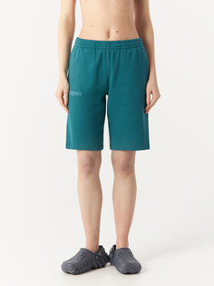 Повседневные шорты женские PANGAIA Coral Reef Long Shorts зеленые S