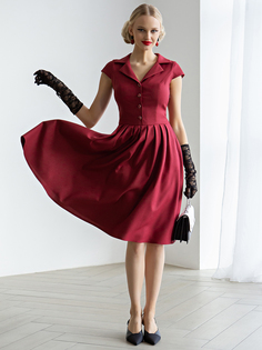 Платье женское Olivegrey Pl000748L(lissa) бордовое 50 RU
