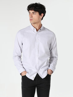 Рубашка мужская Colins CL1048576_Q1.V1 белая L