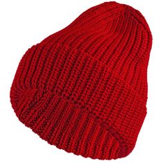 Шапка бини унисекс Teplo Nordkyn красная, р.56-60