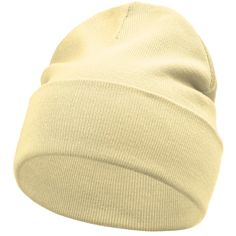 Шапка унисекс Teplo Real Talk светло-желтая, one size