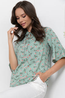 Блуза женская LT Collection Лоретта зеленая 50 RU