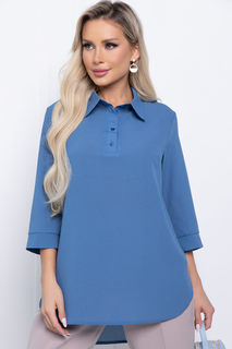 Блуза женская LT Collection Ирэн голубая 54 RU