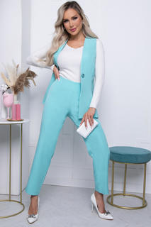 Брюки женские LT Collection Кармелина голубые 44 RU