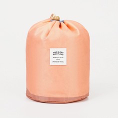 Косметичка женская розовая, 24х15х15 см No Brand