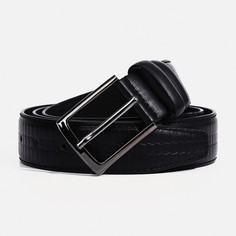 Ремень мужской ремень черный, 120 см No Brand
