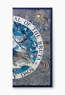 Платок женский Rosedena scarv9090 синий, 90x90 см