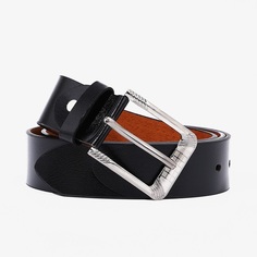 Ремень мужской черный, 120х4х0,2 см No Brand