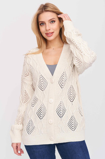 Кардиган женский Злата Стиль 351771 бежевый 46 RU
