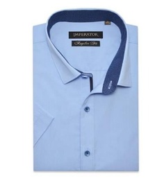Рубашка мужская Imperator Cashmere Blue-sl-k голубая 39/170-178