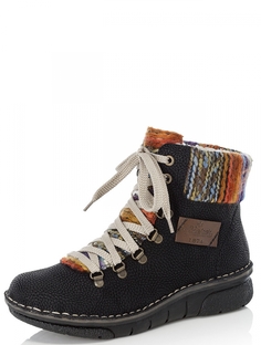 Ботинки женские Rieker 360997691 черные 36 RU