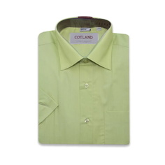 Рубашка мужская Cotland DF 321-K зеленая 40/176-182