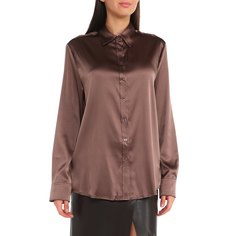 Блуза женская Maison David MLY2319-1 коричневая L