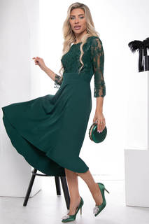 Платье женское LT Collection Лика зеленое 54 RU