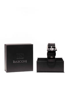 Ремень мужской Basconi LG007BC черный, 120 см