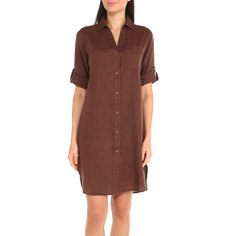 Платье женское Maison David MLY2118 коричневое XS