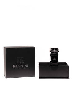Ремень мужской Basconi LG001BC черный, 120 см