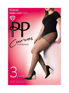 Набор из 3 колготок plus size XL дымчатый Pretty Polly