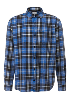 Рубашка мужская QS by s.Oliver 2138724/55N0 синяя XXL