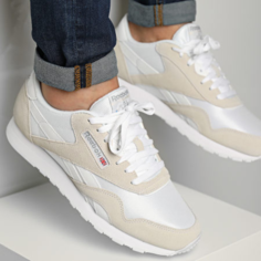 Кроссовки унисекс Reebok Classic Nylon бежевые 11 US