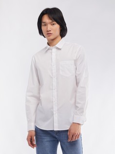 Рубашка мужская Zolla 141121621120100 белая 2XL