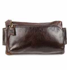 Мужская кожаная поясная сумка 2019-1 Кофе (133453) Fuzi House