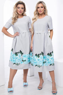 Платье женское LT Collection П7062 разноцветное 50 RU