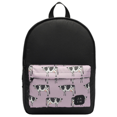 Рюкзак женский ZAIN z15 черно-розовый, 42x28x14 см