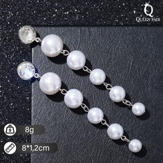 Серьги подвески из бижутерного сплава Queen Fair 6944135, стразы