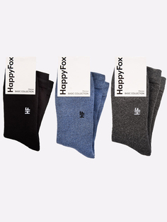 Комплект носков мужских HappyFox HFET7003NB разноцветных 27-29, 2 пары