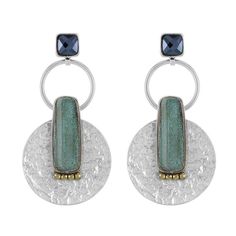 Серьги подвески из бижутерного сплава TARATATA TT-W23-09968-104, бусины/смола